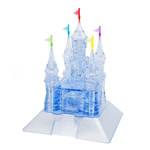3D GRAND CASTLE DARK BLUE CRYSTAL PUZZLE