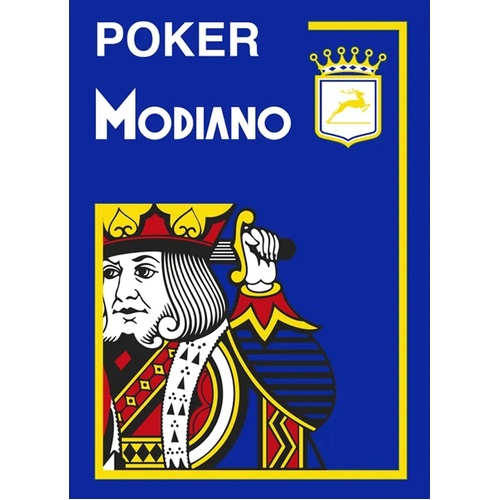 POKER 100% PLASTIC 4 INDEX JUMBO (BLUE)