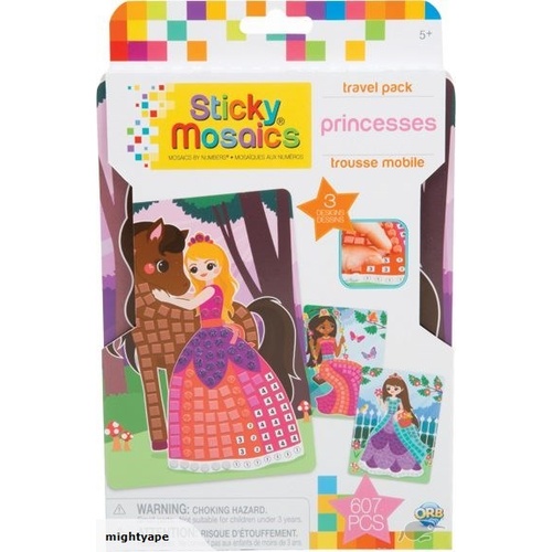 STICKY MOSAICS TRAVEL PACK - PRINCESSES (6)