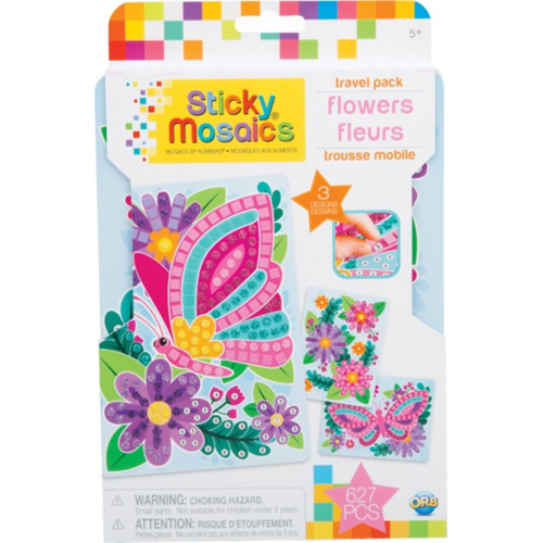 STICKY MOSAICS TRAVEL PACK - FLOWERS (6)