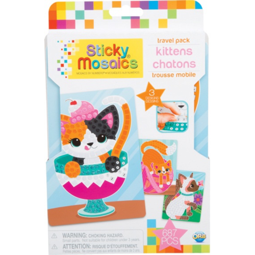 STICKY MOSAICS TRAVEL PACK - KITTENS (6)