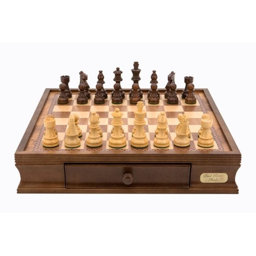 DAL ROSSI 40cm CHESS BOX W/85mm CHESS PCS