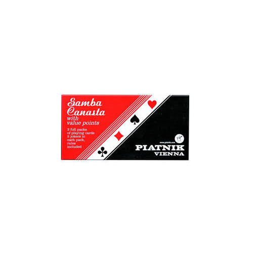 SAMBA CANASTA,WITH VALUE POINTS (4)