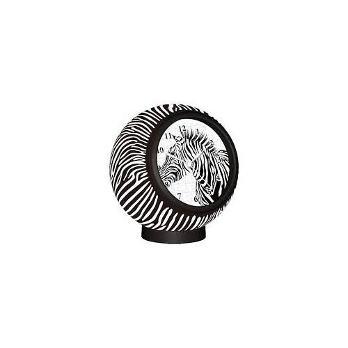 PUZZLE CLOCK - PATTERN ZEBRA
