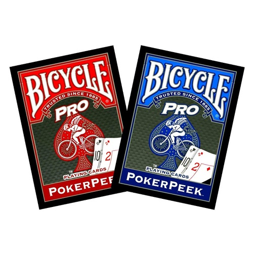 BICYCLE PRO POKER PEEK CARDS (6)