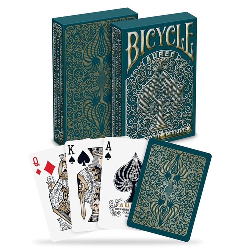 BICYCLE POKER AUREO TEAL