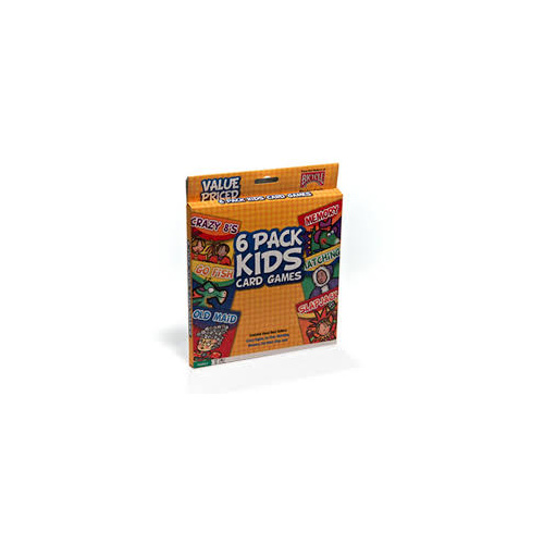 BICYCLE KIDS CARD GAMES 6-PACK (disp 12)