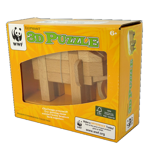 ELEPHANT 3D PUZZLE WWF (12)